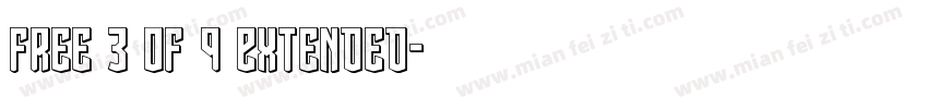 Free 3 of 9 Extended字体转换